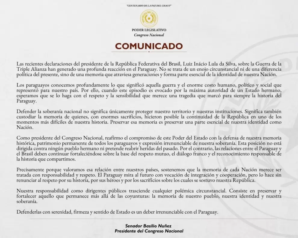 Comunicado.
