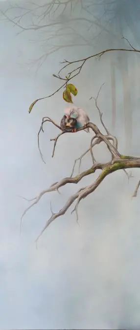 La obra Invierno. �leo sobre lienzo, Rub�n Vela.