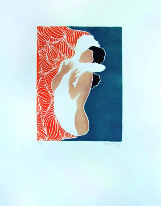Fiorella Bittar. Linograbado.