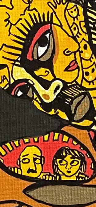 Cacho Falc�n, detalle de #cachofaces