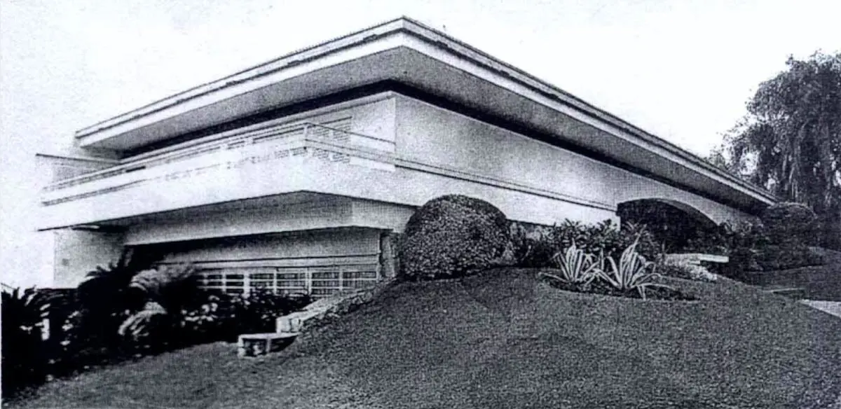 Casa Kostianovsky. Dise�o de jard�n de Jenaro Pind�. Fines d�cada del 70