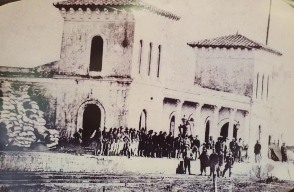 La Estaci�n de Piray�, ocupada por el ej�rcito aliado en 1869 (Gentileza)