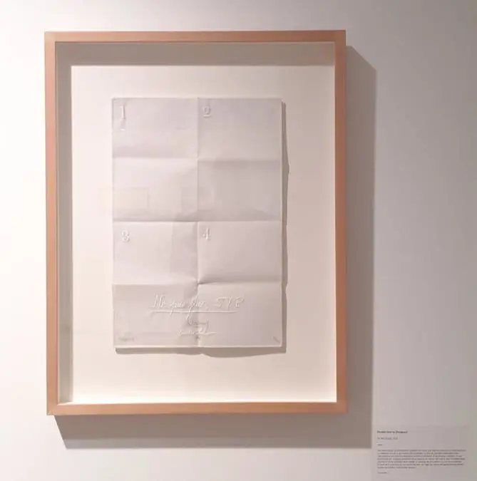 Osvaldo Salerno, emDe la serie Cave Canis/em, 1999, bordado sobre textil