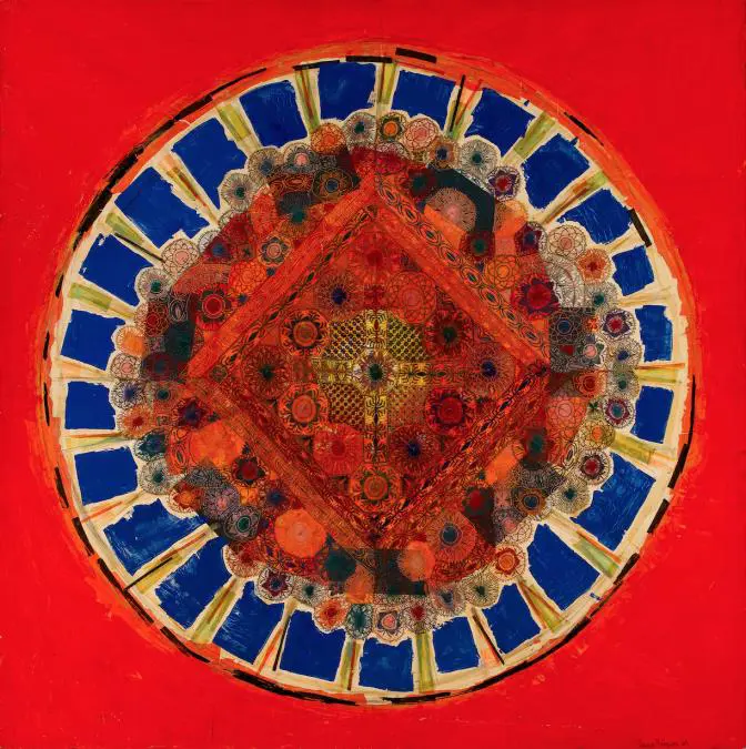 Laura M�rquez, em�andut� de la Victoria/em, 1965, t�cnica mixta, 149.9 cm x 149.9 cm. Colecci�n privada. Cortes�a