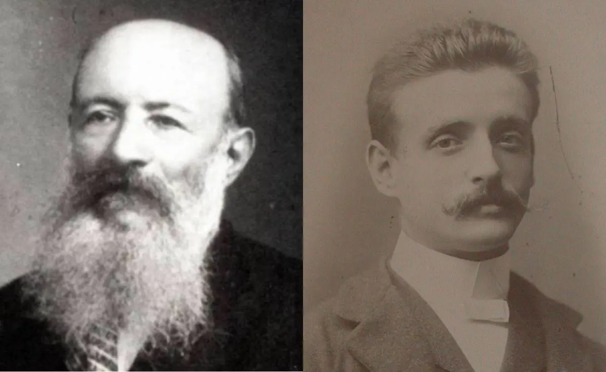 Mois�s Bertoni y Guido Boggiani, articulistas frecuentes de la RIP. Archivo