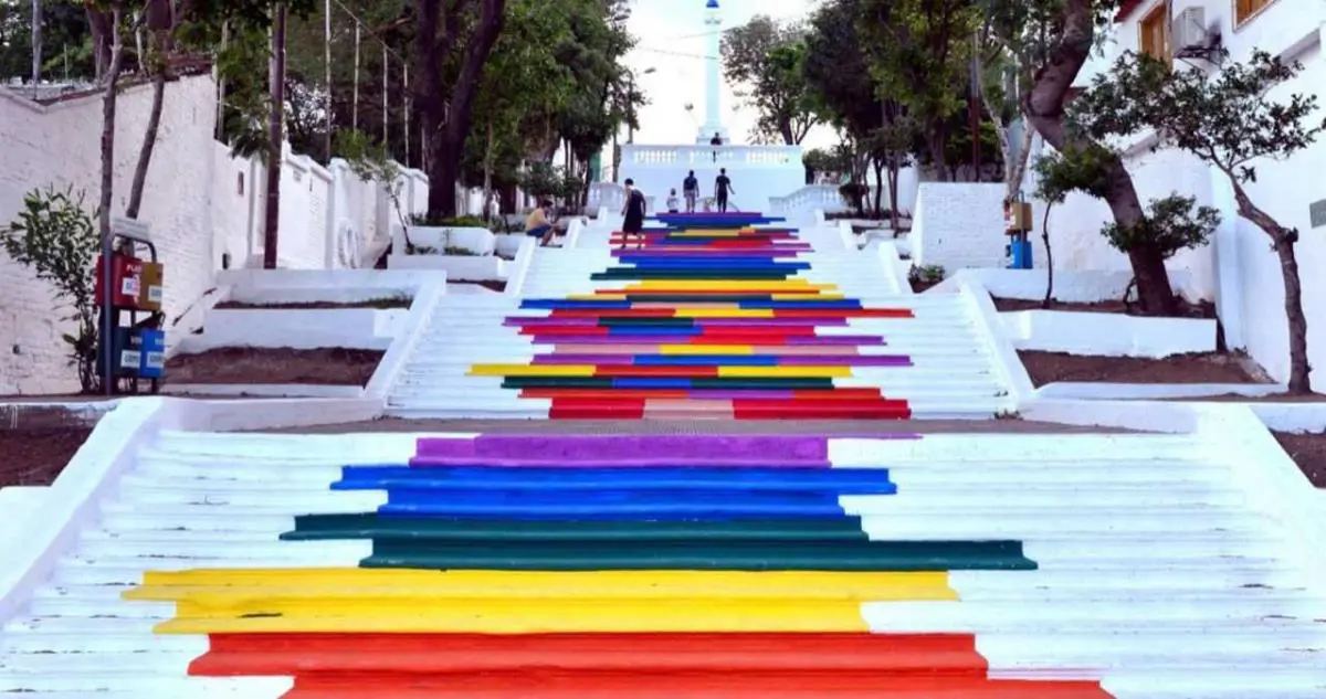 Priz Praz Pruz, pintata en la Escalinata Antequera, 2013. Cortes�a
