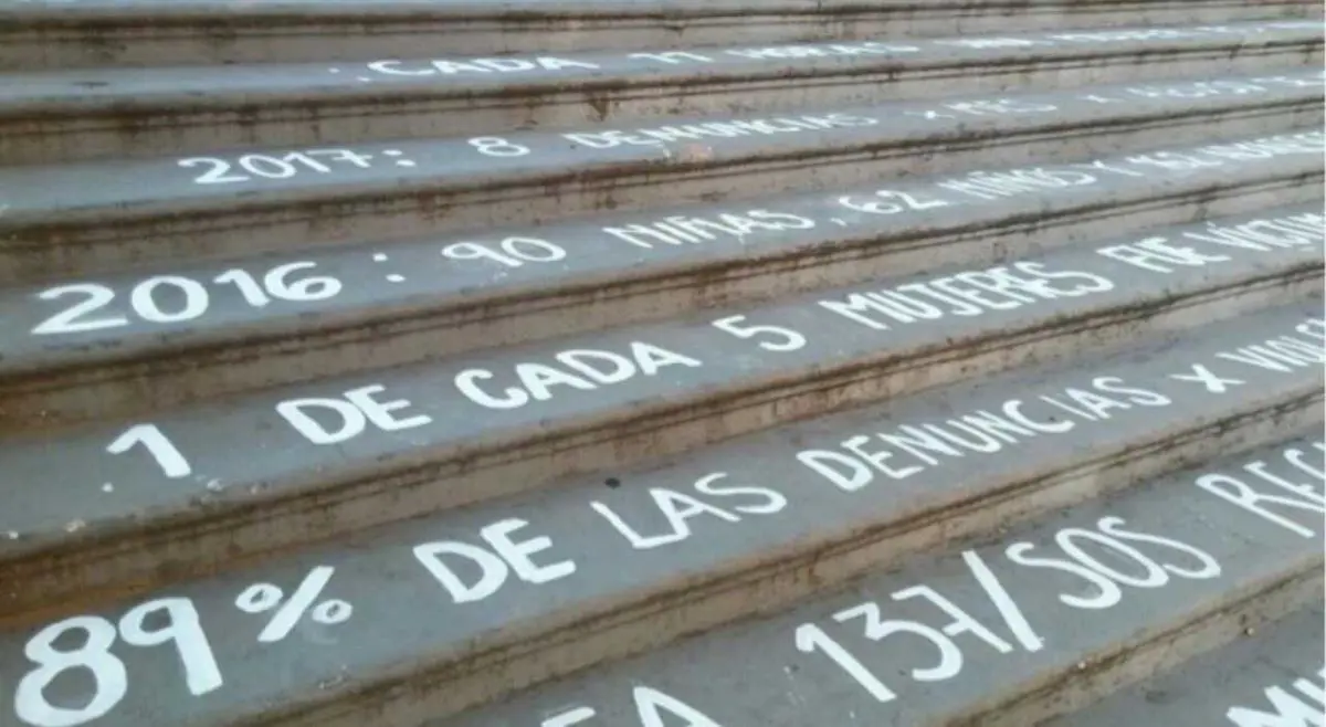 Pintata en el marco del Paro Internacional de Mujeres. FB