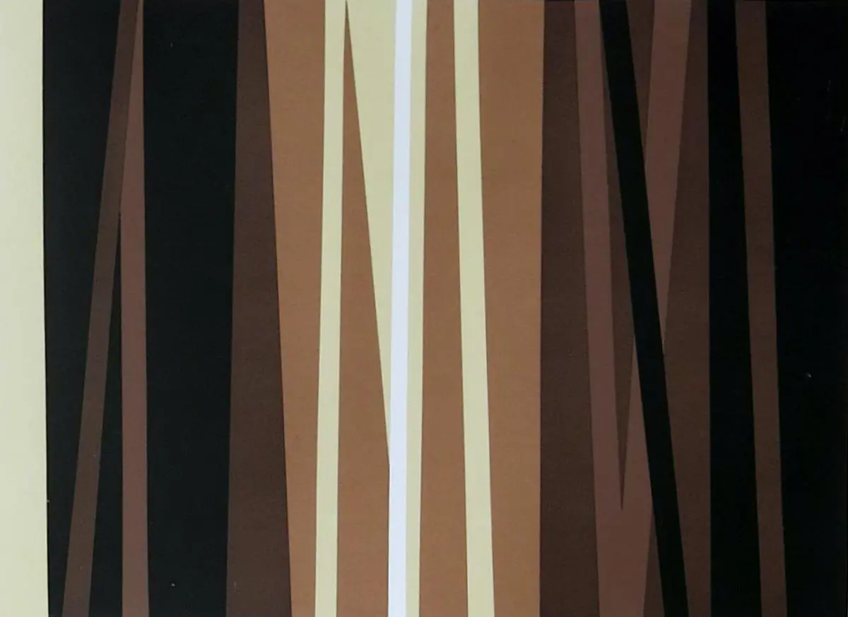 Laura M�rquez. emSin t�tulo/em, 1971.�Serigraf�a, edici�n 1991.�18 x 38 cm.�Colecci�n Galer�a Exaedro. Cortes�a