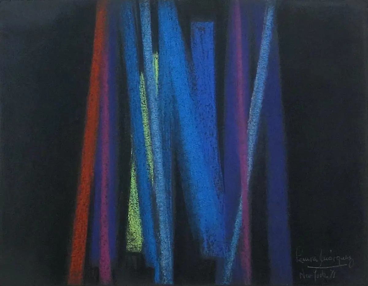Laura M�rquez. emSin t�tulo/em, 1971.�Pastel sobre cartulina,�23 x 30 cm.�Colecci�n Galer�a Exaedro. Cortes�a