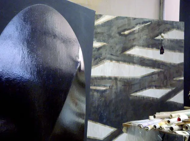 Loft de Laura M�rquez, NY 2009. Una de las piezas de su famosa serie emSeis meses de silencio/em � Alicia Ainbinder