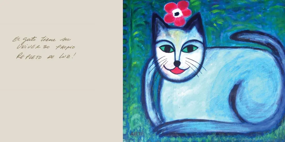 emVida de gatos/em. Ilustraci�n y texto de Lucy Yegros. Cortes�a