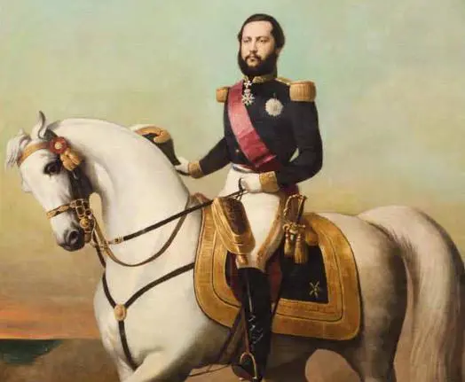 Bernardet (atribuido). Retrato escuestre del Mariscal Francisco Solano L�pez, ca. 1865 (detalle). Cortes�a