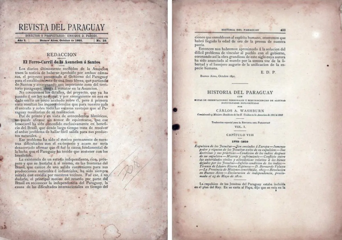 Revista del Paraguay (1891-1897). Colecci�n Vera-Scuderi. Cortes�a Aranduvera (http://www.aranduvera.com.py)