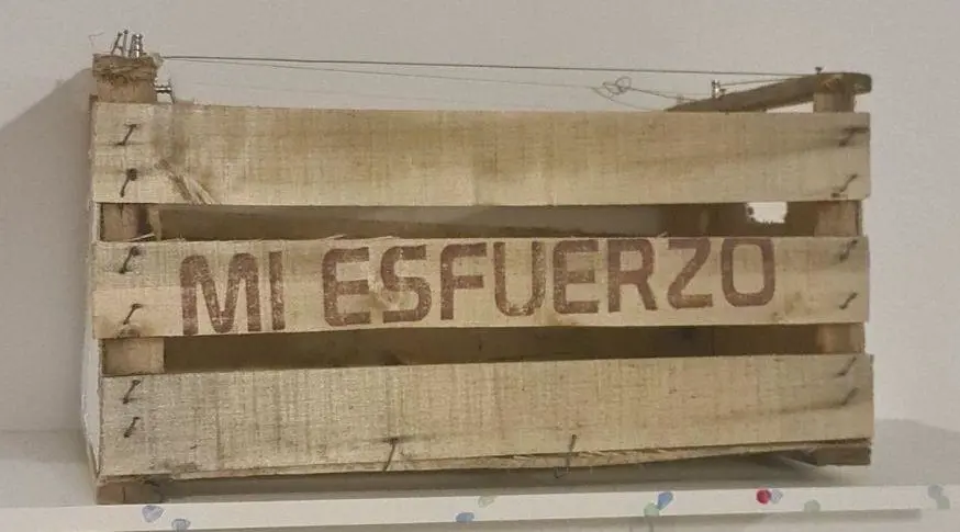 Aharon Emery. emMi esfuerzo/em, 2021 (detalle). Instalaci�n, mixed media, sonido. Cortes�a