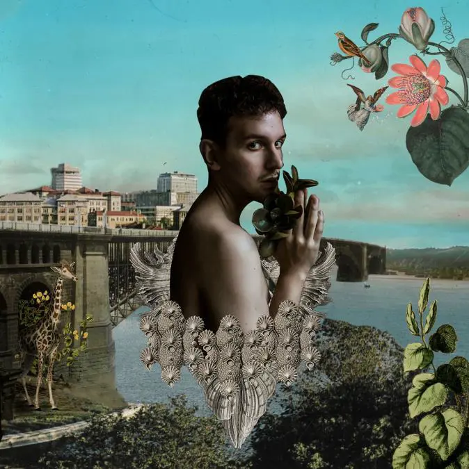 Juan Florenci��ez. emAutorretrato 2/em, 2020. Collage digital. Cortes�a