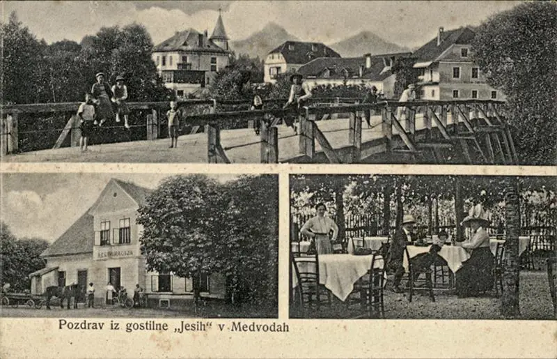 Postal del pueblo de Medvode (Eslovenia), s/f. Cortes�a