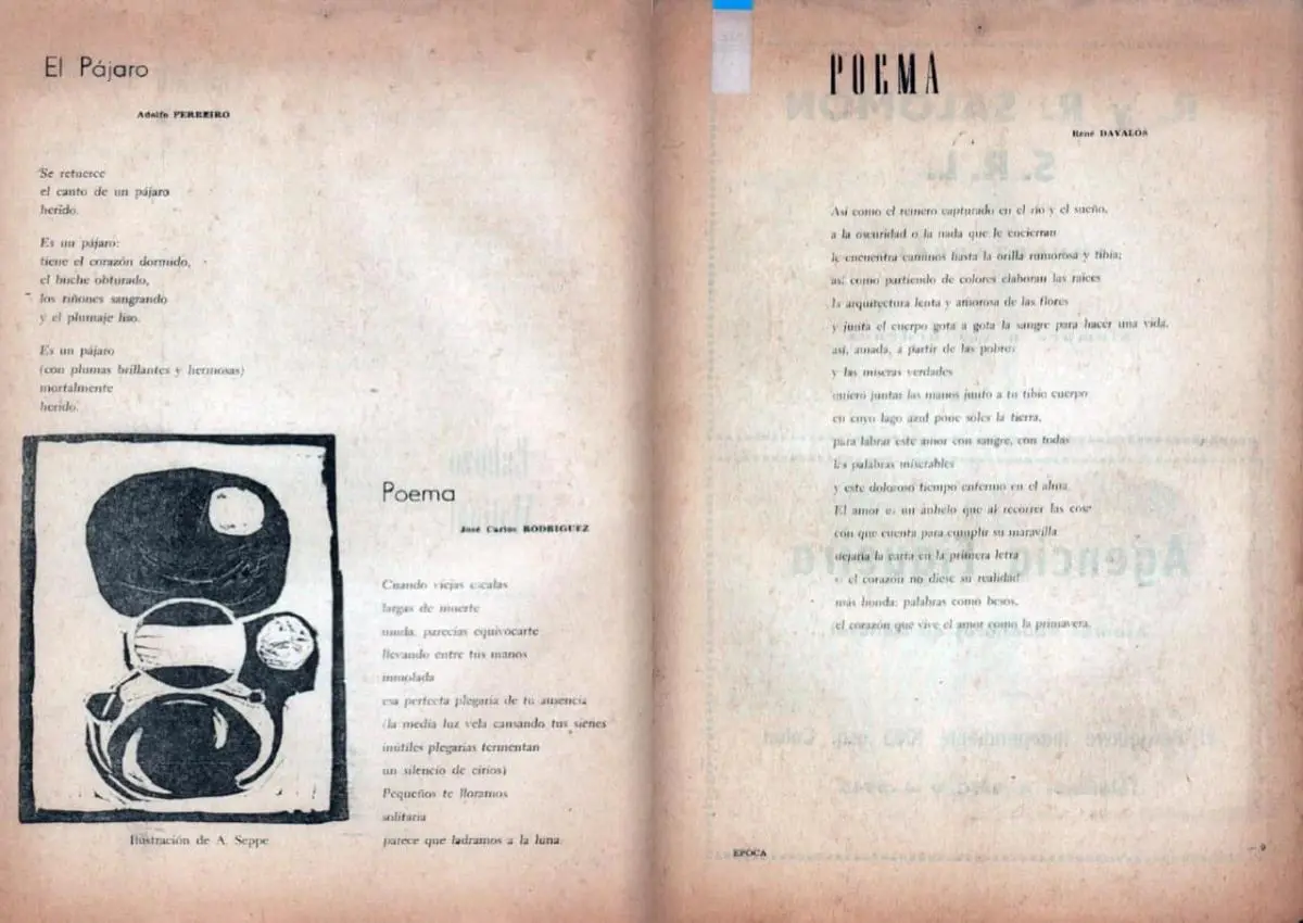 em�poca/em, peri�dico estudiantil libre. Ilustraci�n de Alfredo Seppe (Aranduvera)