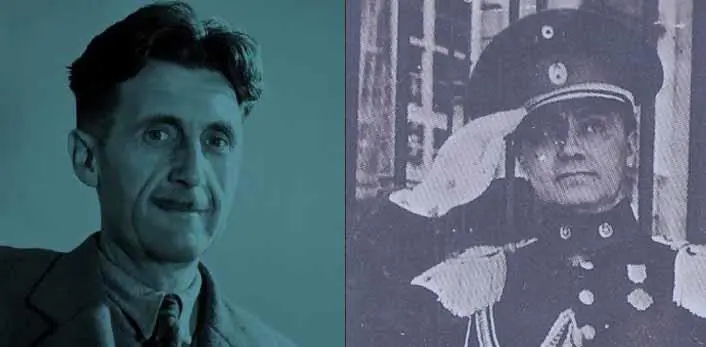 George Orwell y Arturo Bray, quien tradujo al castellano em1984/em, apenas publicada la primera edición.
