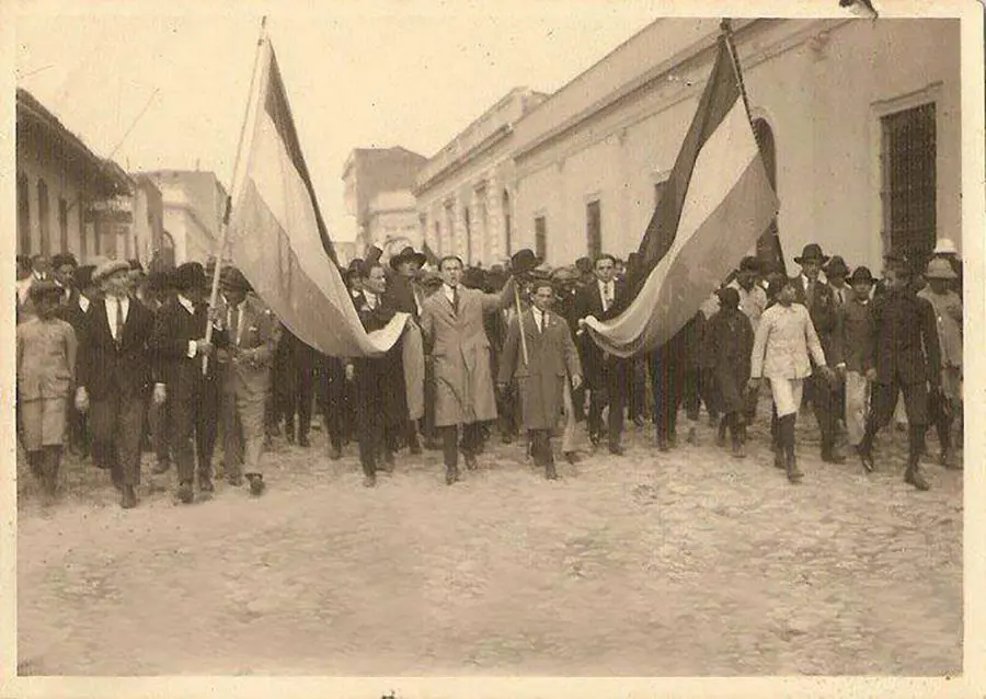 Manifestaci�n, 23 de octubre 1931. Archivo