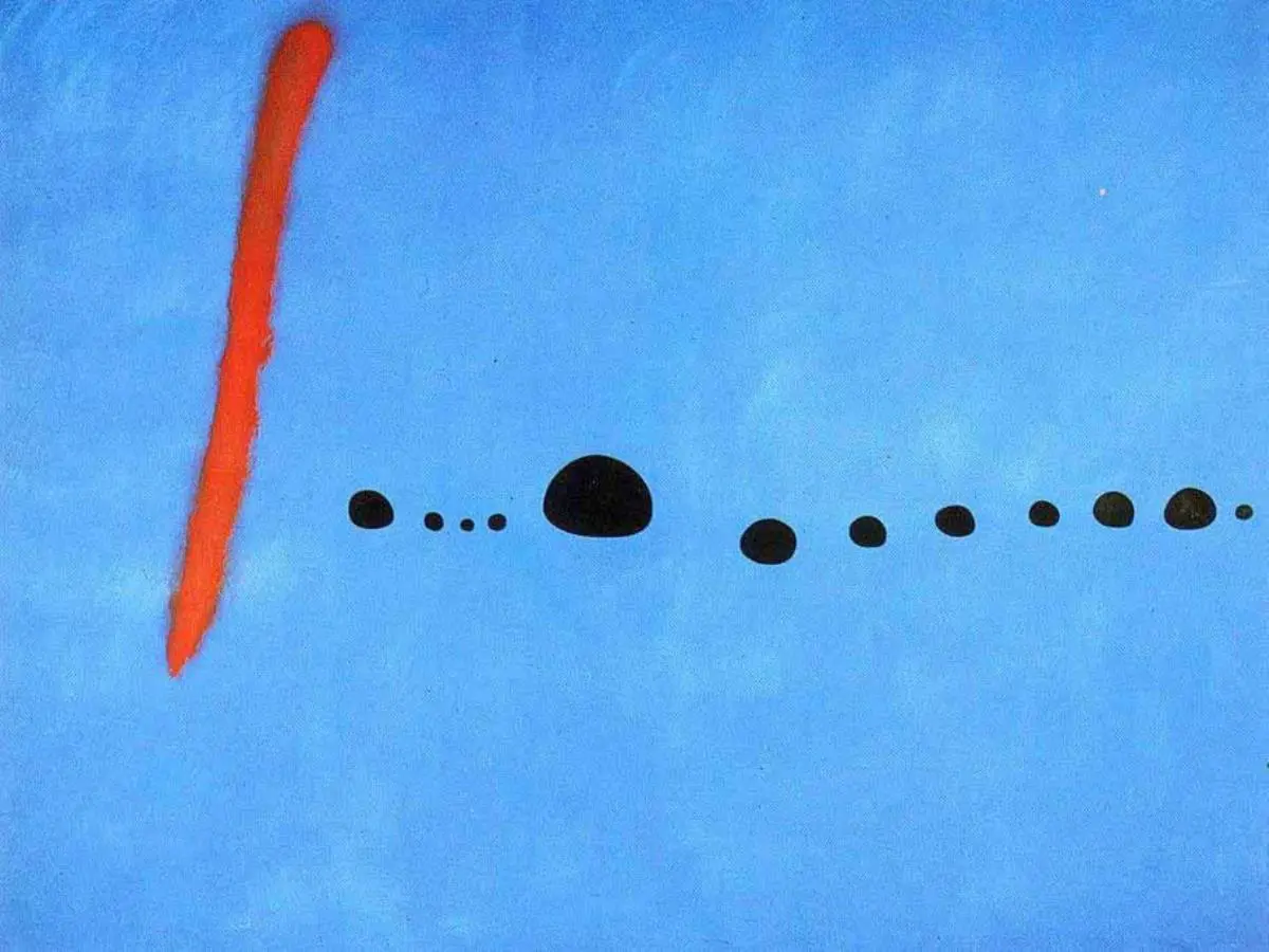 Joan Mir�, emAzul II/em, 1961. Cortes�a
