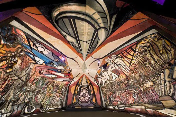 David Alfaro Siqueiros, emLa marcha de la humanidad en la Tierra y hacia y el Cosmos, /em1967-1971. Polyforum Siqueiros, M�xico. Archivo