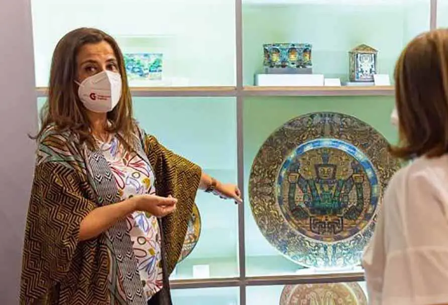 Mar�a Blanco Conde, autora del guion curatorial y de la expograf�a del Museo Juli�n de la Herrer�a. Cortes�a