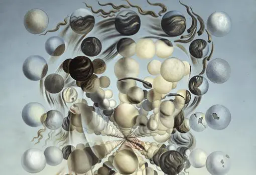 Salvador Dalí, emGala Placidia. Galatea de las esferas/em, 1952 (detalle). Museo Dalí