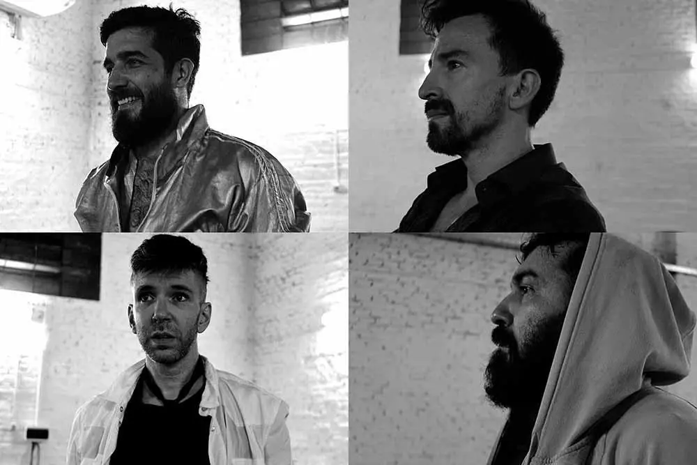 Hern�n Melgarejo, Manuel Aviso, Aldo Calabrese y Fabio Chamorro. Cortes�a