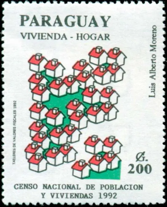 Censo de Vivienda, 1992.em Cat�logo de estampillas del Paraguay./em