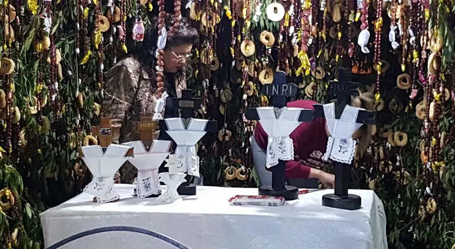 El altar delem Kuruzu Jegua./em Cortesía