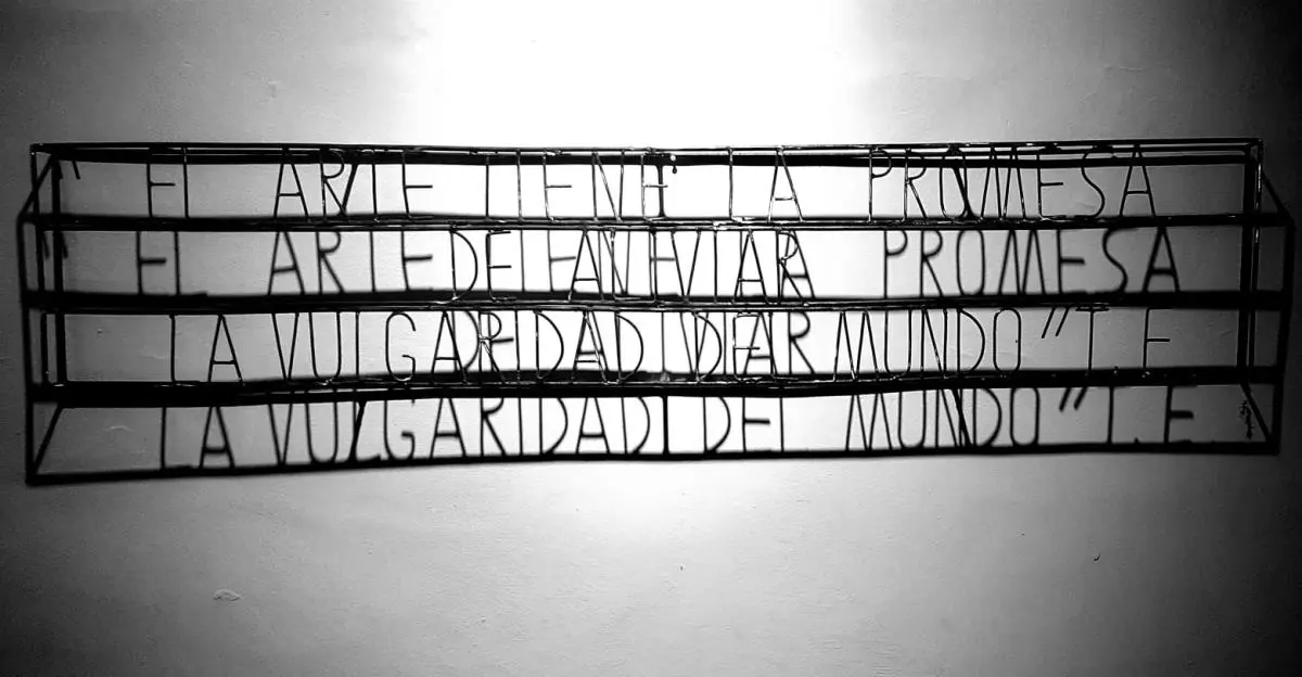 Celso Figueredo, de la serie emCuadernos de muro/em, 2022. Hierro. Cortes�a del artista