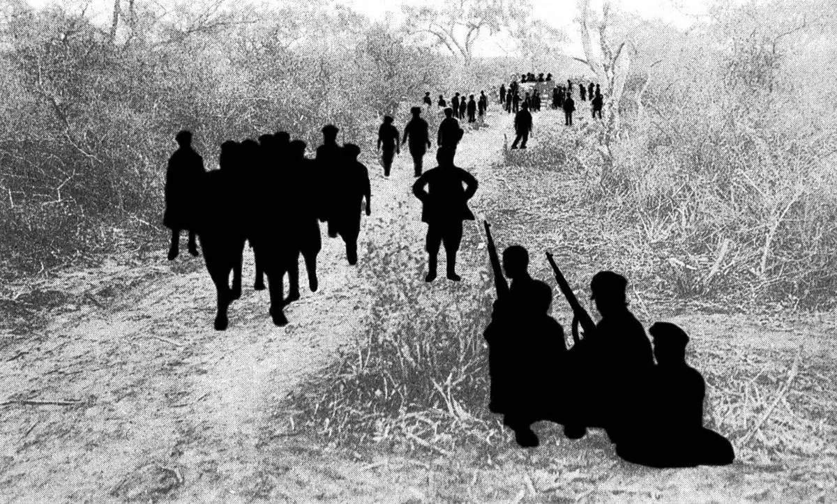 Joaqu�n S�nchez, de la serieem Chaco mundo de mis mundos/em, fotograf�a intervenida. Cortes�a del artista
