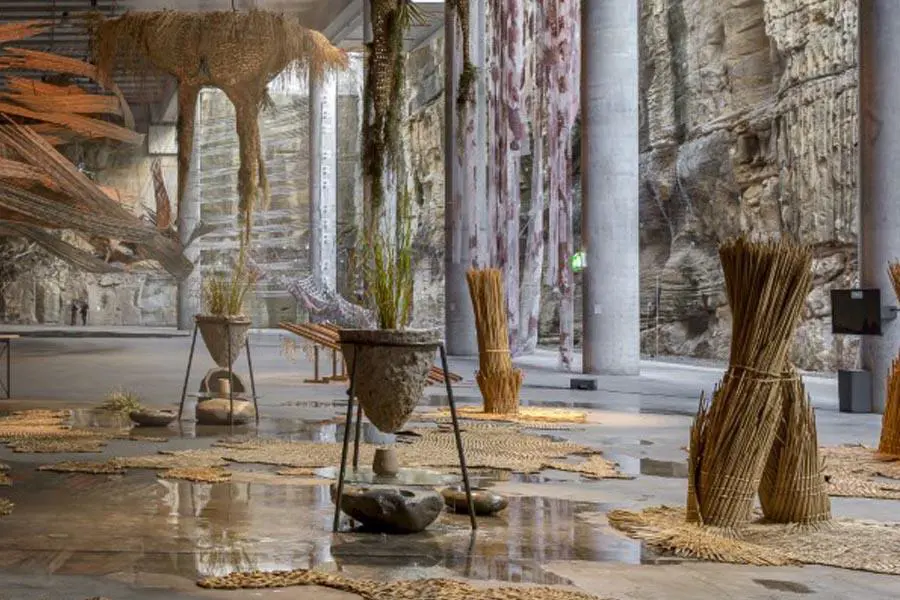 23� Bienal de Sidney. Ana Barboza y Rafael Freyre, emWater ecosystem/em (detalle), 2019-2022. Cortes�a de los artistas y del Museo de Arte Contempor�neo de Lima. Vista de la instalaci�n, The Cutaway, Barangaroo (Document Photography)
