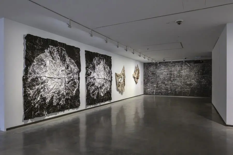 23� Bienal de Sidney. Paula de Solminihac, emBlack Bark I/em, 2021; emBlack Bark II/em, 2021; emWhat remains of one,/em 2017; emWhat remains of the other,/em 2017; emWallpaper,/em 2021. Obras comisionadas por la Bienal de Sidney con asistencia del Ministerio de Relaciones Exteriores de Chile y la Universidad Cat�lica de Chile. Cortes�a de la artista. Museum of Contemporary Art Australia (Document Photography)