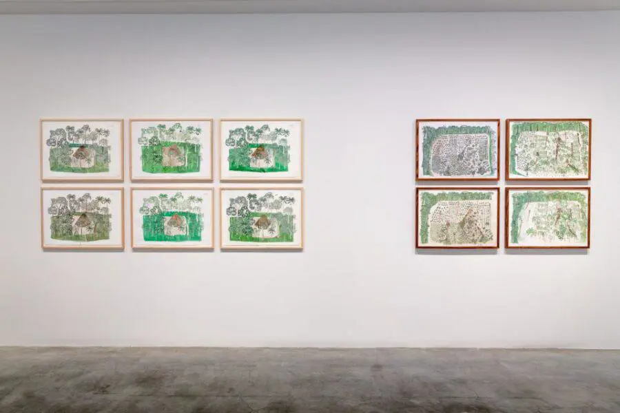23� Bienal de Sidney. Abel Rodr�guez (Mogaje Guihu), emCiclo anual de los �rboles de la maloca y Ciclo de la Chagra/em, 2009, tinta, grafito y acuarela sobre pape. Cortes�a Tropenbos International, Colombia. Museum of Contemporary Art Australia (Document Photography)