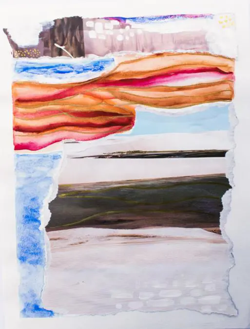 Leticia Gonz�lez. Acuarela, pastel oleoso, tinta. Cortes�a