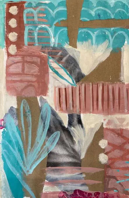 Gabriela D�az de Espada. T�cnica mixta sobre papel. Cortes�a
