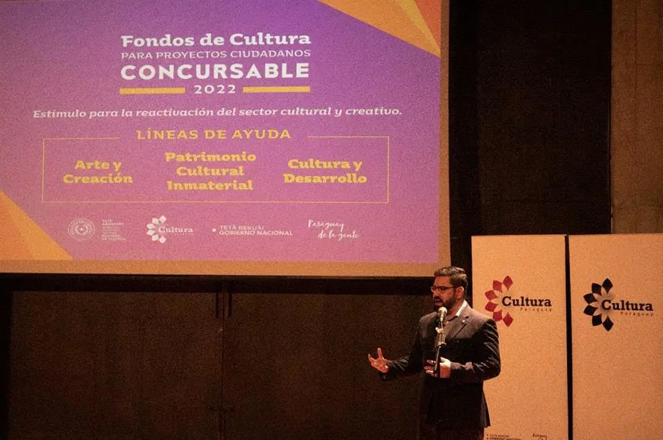 Rub�n Capdevila, titular de la Secretar�a Nacional de Cultura. Cortes�a