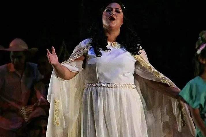 La soprano Evelyn Carreras. Cortes�a