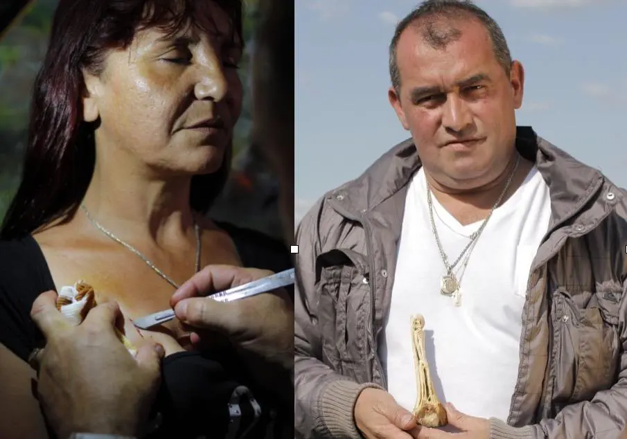 Incrustaci�n realizada por Aquiles Coppini y retrato del santero �Nazareno Ausa