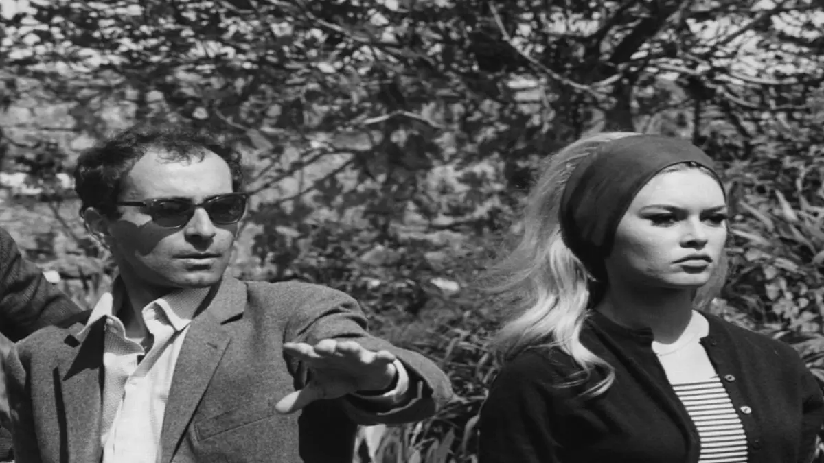 Jean-Luc Godard y Brigitte Bardot en el rodaje de emEl desprecio/em. Foto: El Pa�s