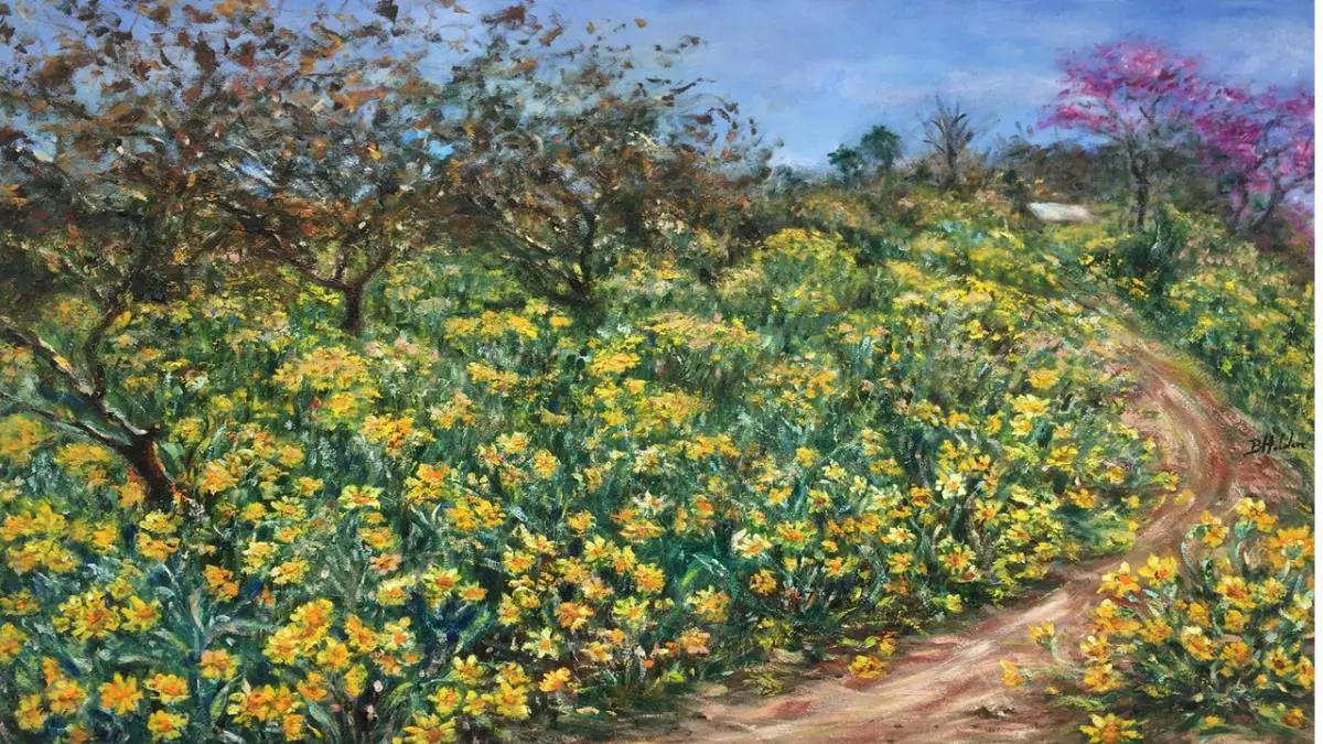 Obra Agosto Poty. �leo sobre tela. 90x60. Beatriz Holden. Cortes�a