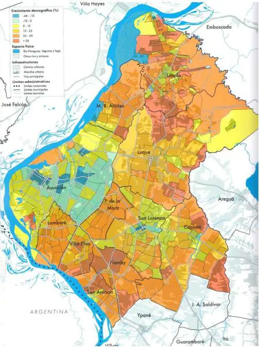 Crecimiento demogr�fico. Atlas del AMA. Cortes�a