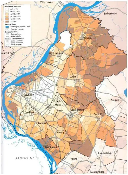 Niveles de pobreza. Atlas del AMA. Cortes�a