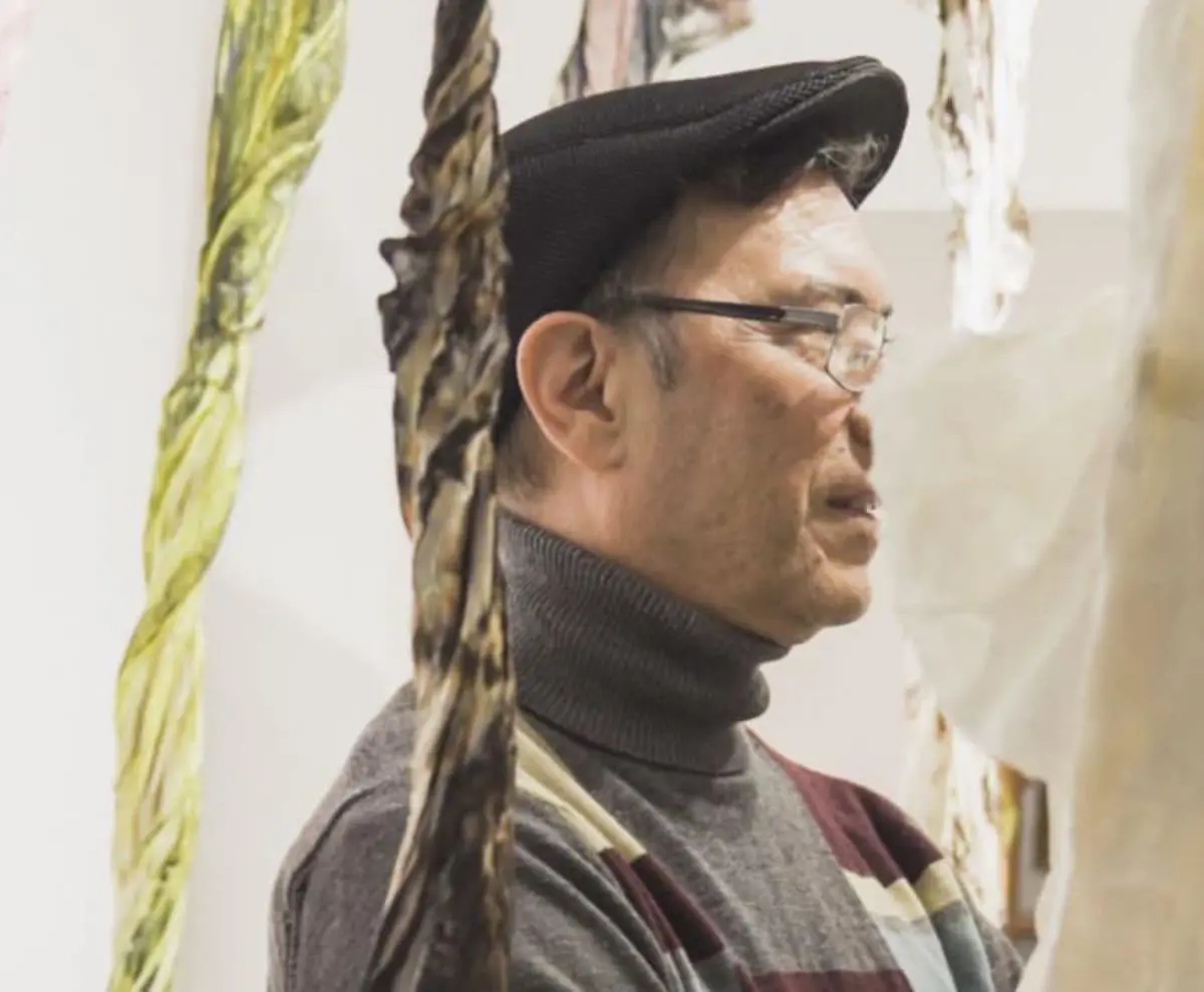 Gustavo Ben�tez, en una de sus �ltimas exposiciones, 2022.