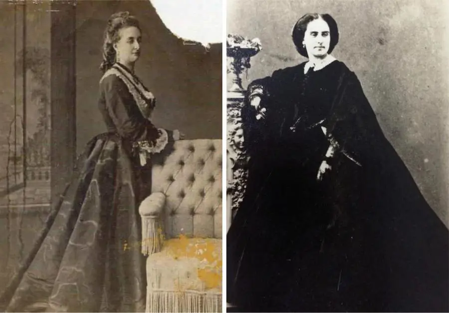 Elisa Lynch, dos momentos. Cortesía