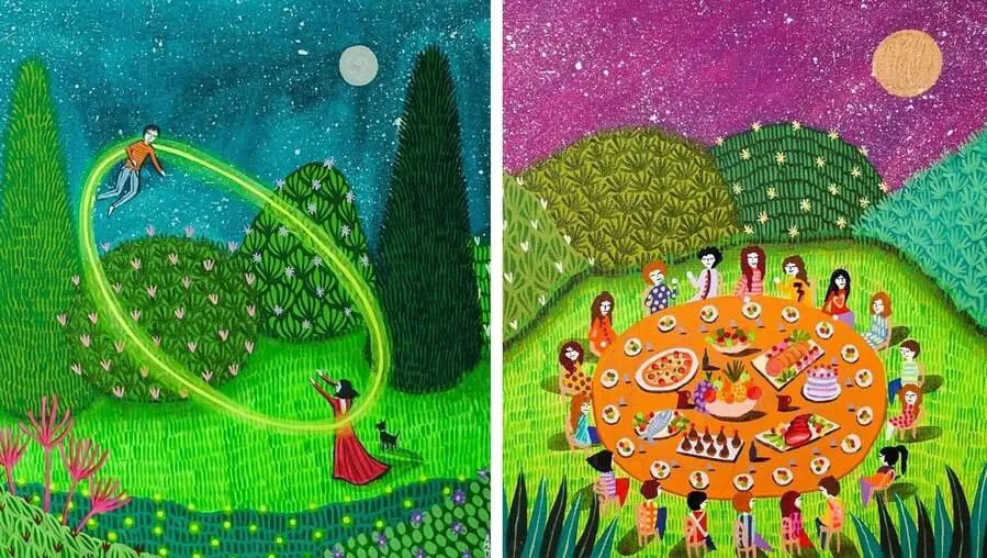 Obras de Adriana Duarte. Cortes�a