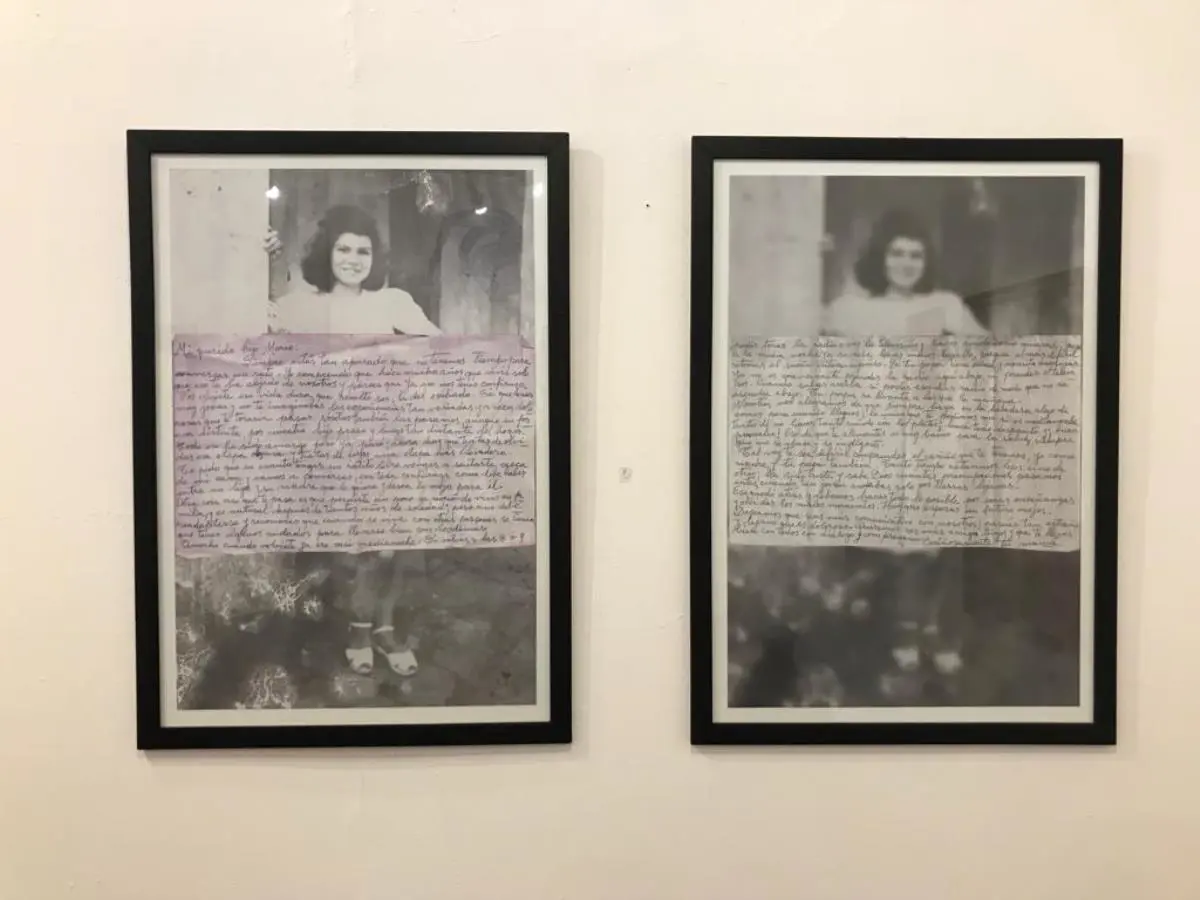 Luis Ocampos Pompa, emTal vez te sea dif�cil comprender el cari�o que te tenemos/em, fotograf�a intervenida, 2019. Cortes�a