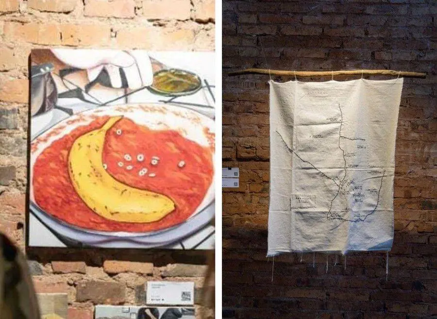 Obras de Victoria Bedoya (Premio F�brica Galer�a de Arte) y Valeria Franco (Premio Entrecruces). Cortes�a