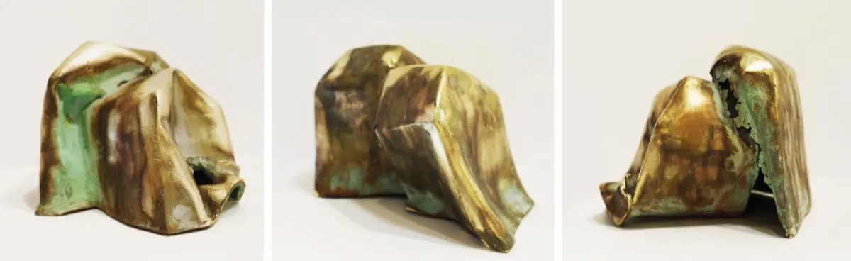 Adriana Gonz�lez Brun, emCasa bronce/em, bronce a la cera perdida, 25 x25 cm. Cortes�a
